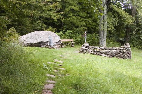 John Burroughs' grave at Boyhood Rock.