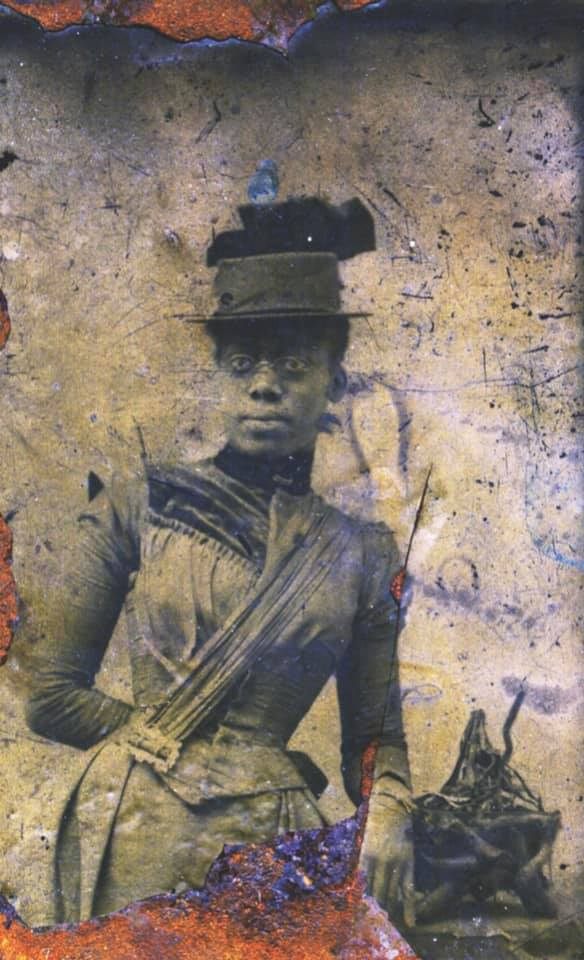 This tintype, of the "Weeksville Lady," was found as part of excavations of the Weeksville site. We don't know much about her, except that she was likely a prominent member of her community.