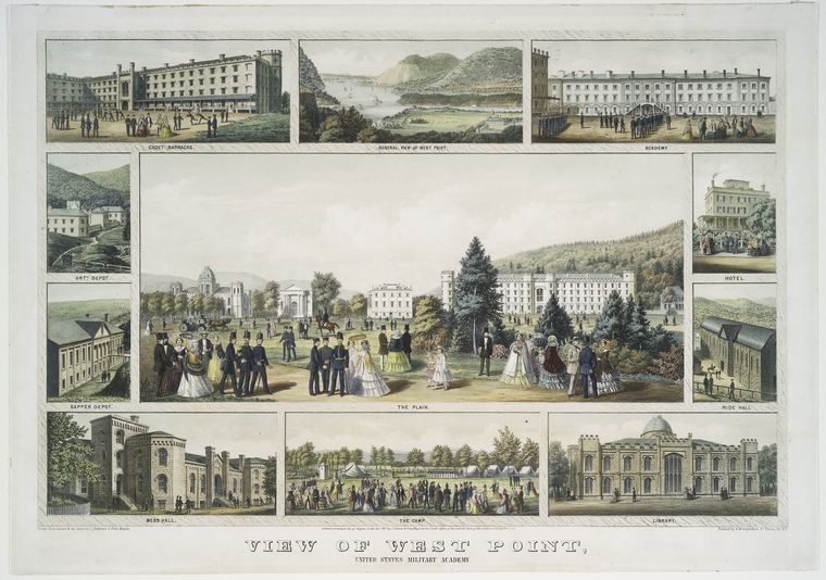 Views of West Point Academy from 1857.