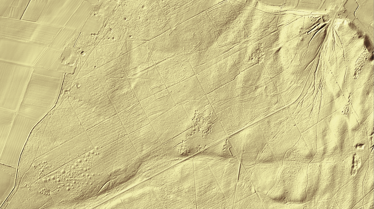 Though faint to the naked eye, lidar imagery can reveal a lot about landscapes that's hard to spot on the ground.