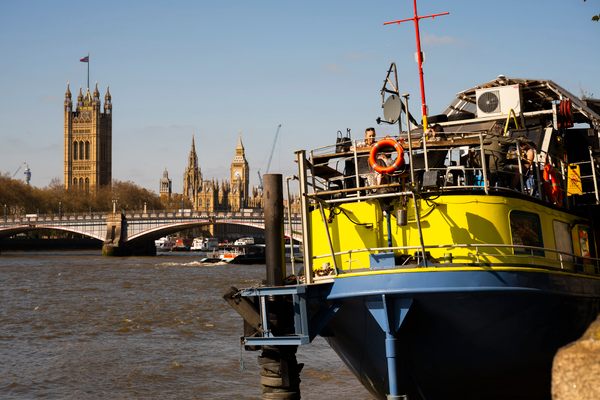 Welcome to one of the only floating pubs in the world.