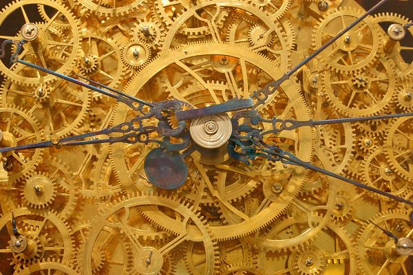 Augustinian Friar's Astrological Clock - one of the hands takes 20,000 years to revolve.