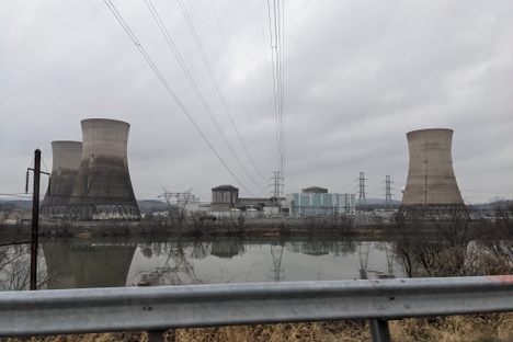 Three Mile Island nuclear power plant.