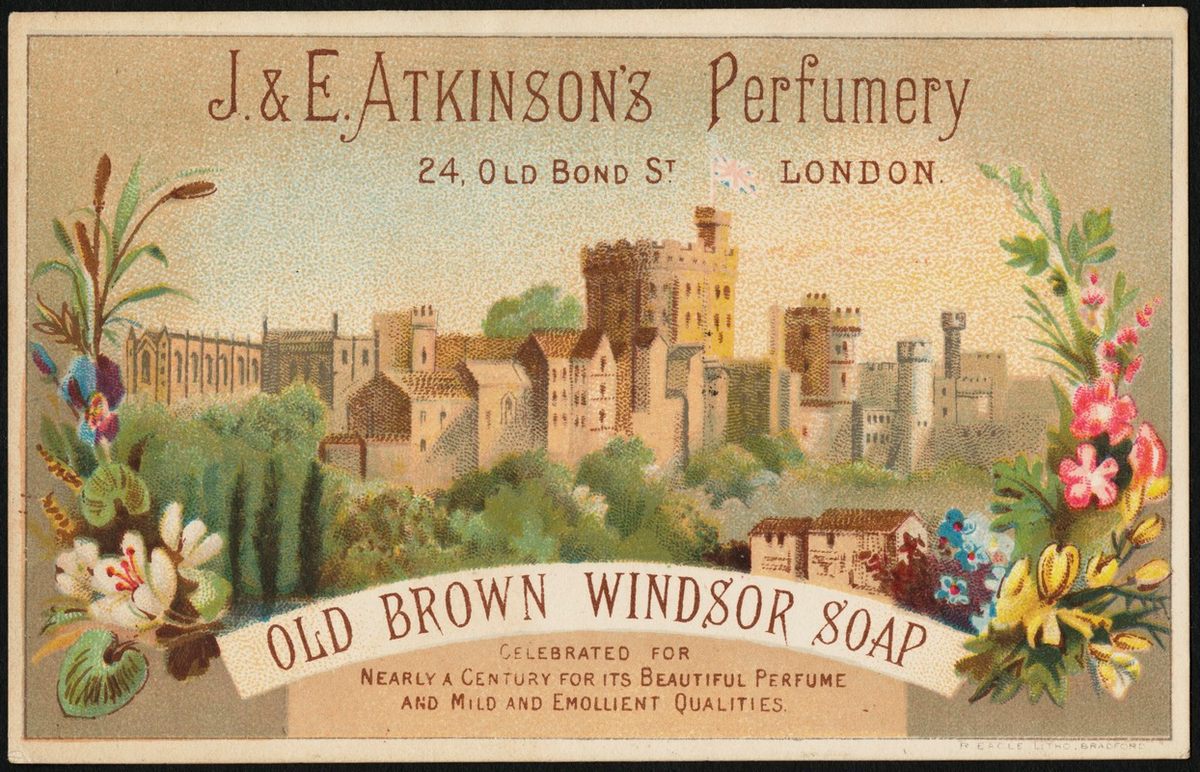 The legendary and not remotely edible Brown Windsor Soap.
