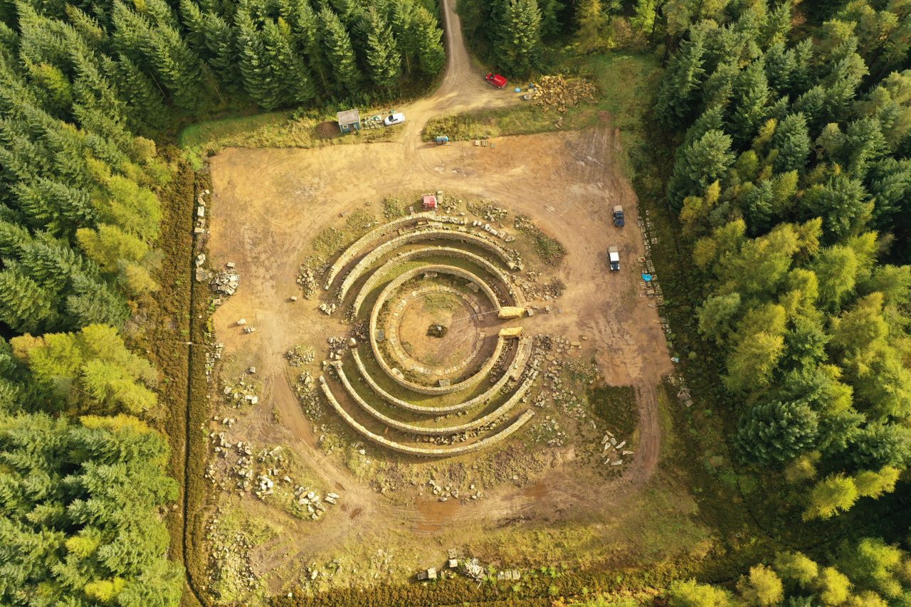The first stone of the maze was placed in Dalby Forest in 2014. Maze makers currently expect to complete the project in 2024.
