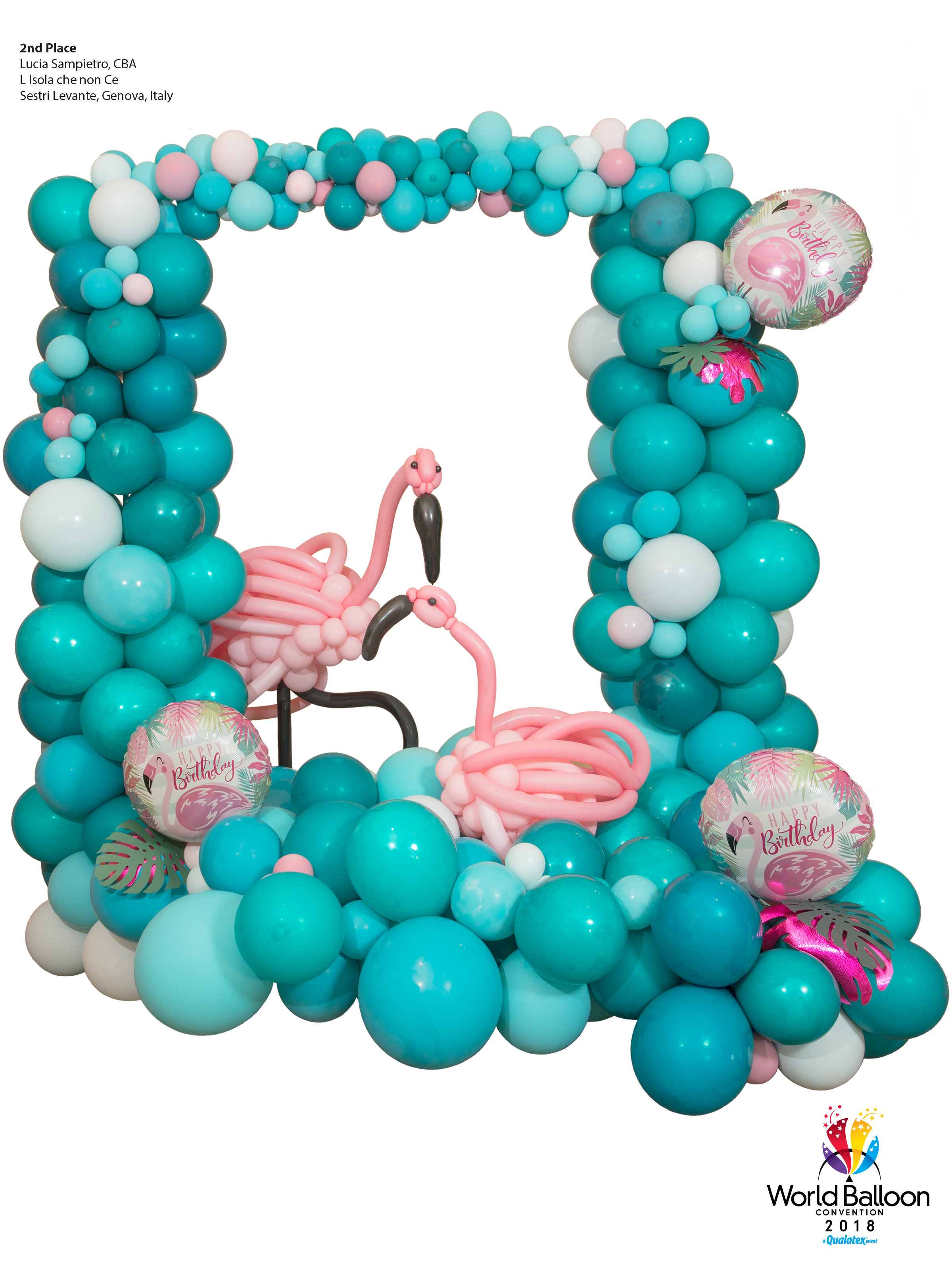 A flamingo-laden picture frame.