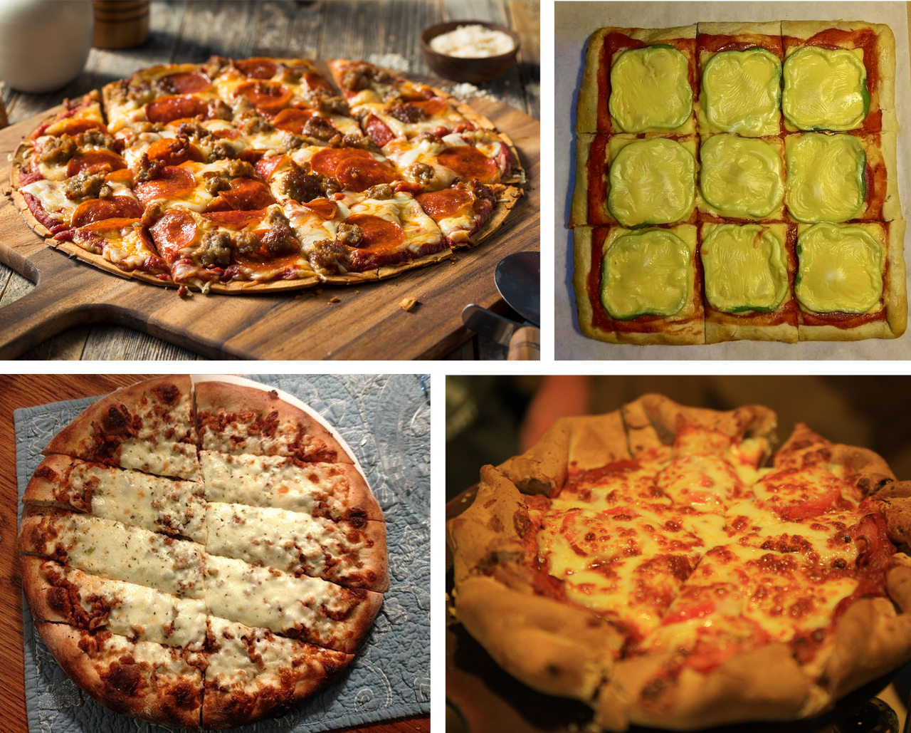 Four intriguing pizza styles from across the United States.