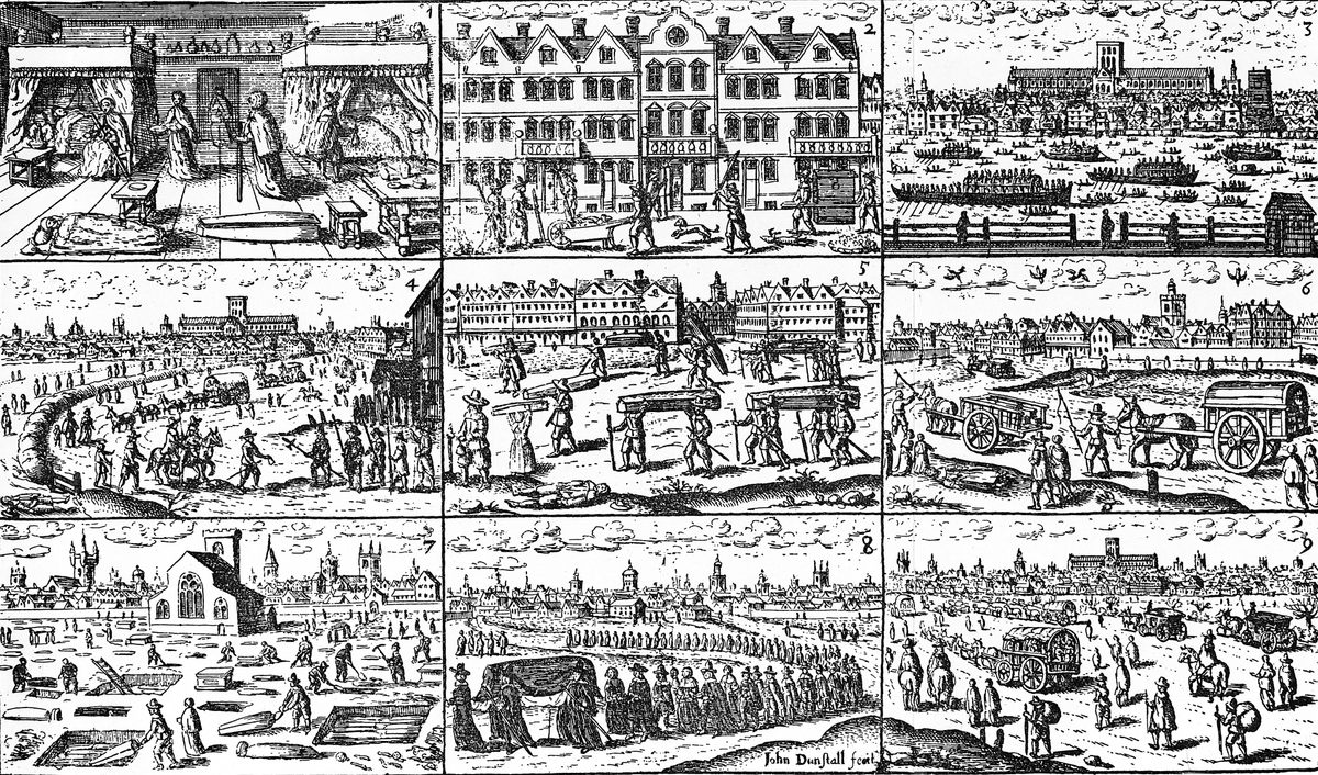 The 1660s plague outbreak left London devastated.