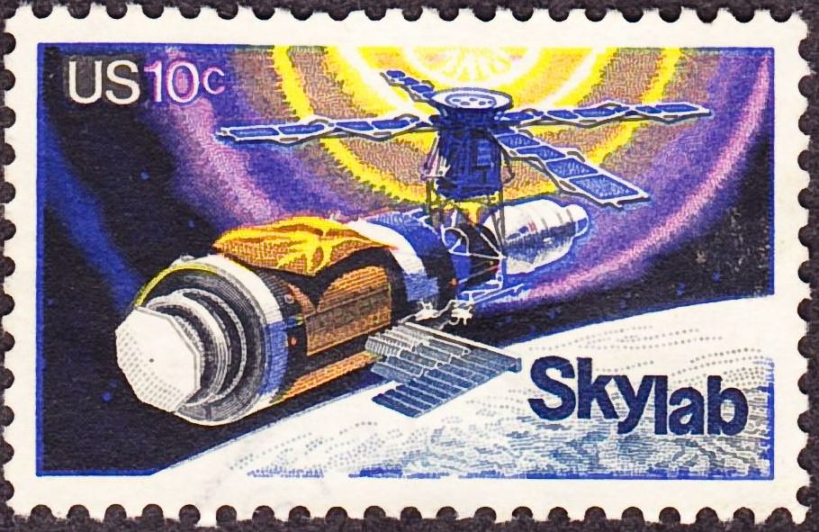<em>Skylab</em> on a 1974 stamp.