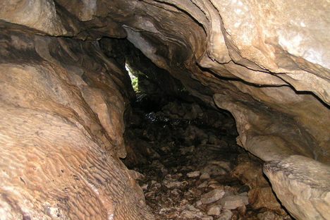 Looking out towards the entrance
