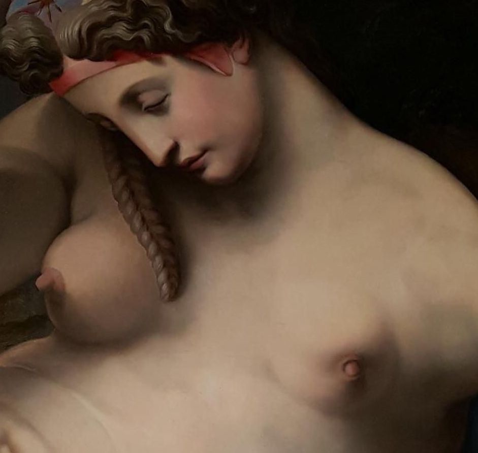 Detail of Michele di Rodolfo del Ghirlandaio's <em>The Night</em>.