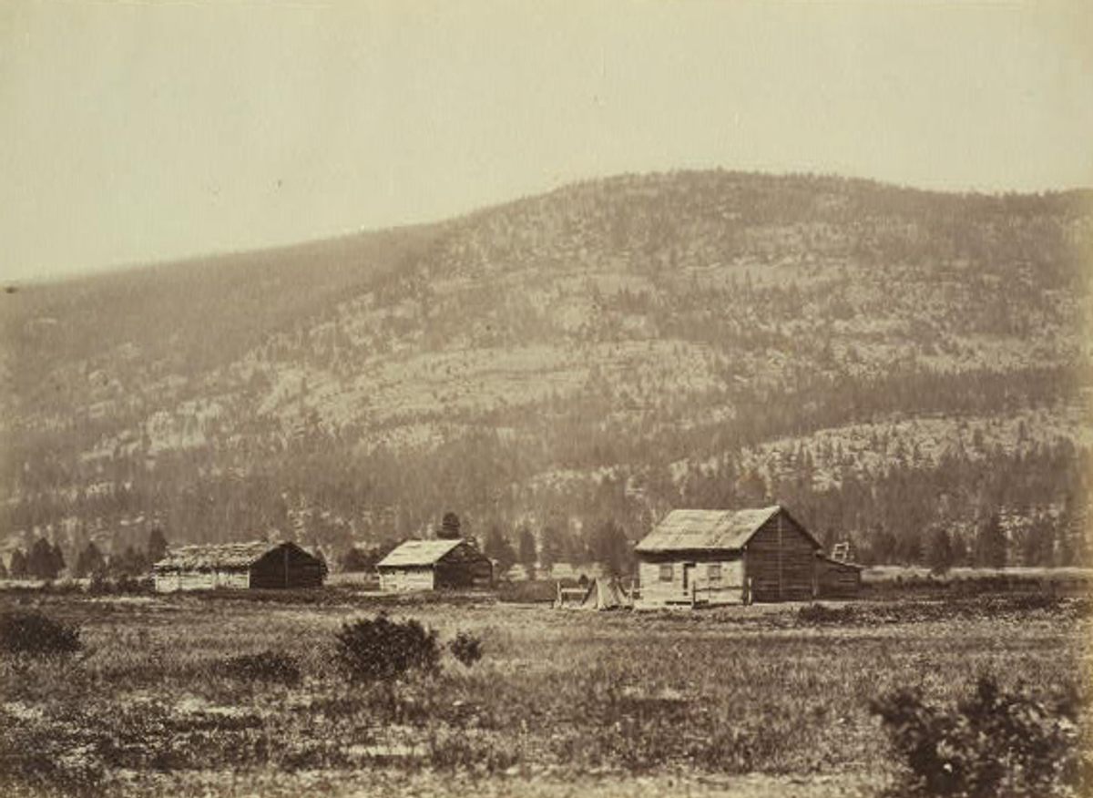 Huts of the Hudson's Bay Company's workers.