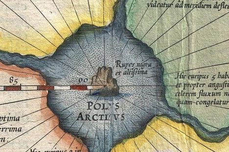 At the time, many assumed the pole itself featured a giant, magnetic mountain.