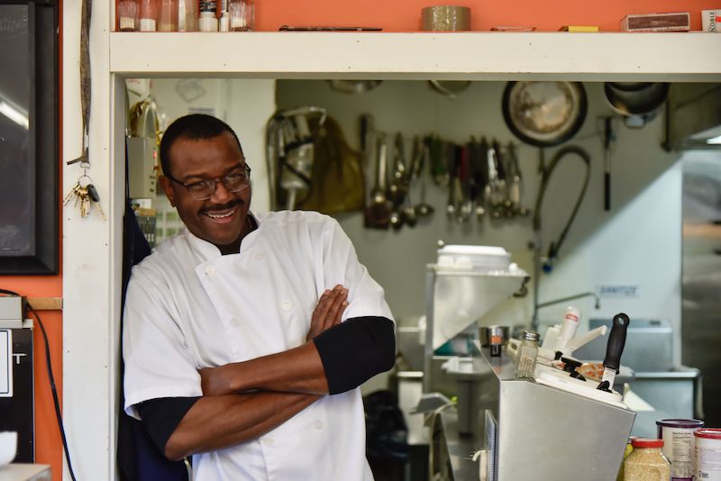 Chef Deon in his restaurant. 