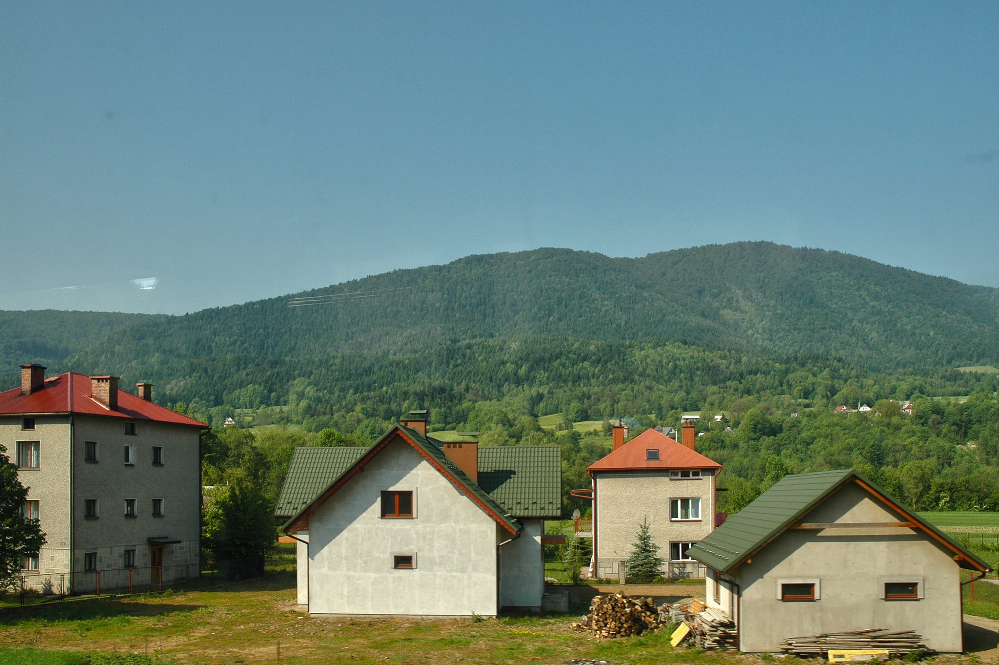 A view of the modern day Polish Carpathian Mountains