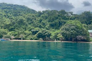 Gombe mountains seen from Lake Tanganyika.