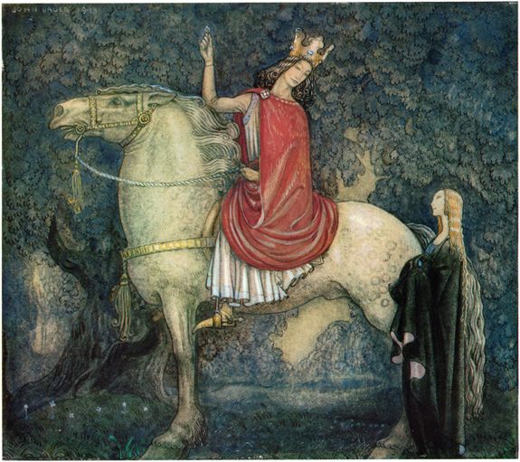 A 1914 illustration by John Bauer from the Swedish fairy-tale collection <em>Bland Tomtar och Troll</em>, meaning "Among Gnomes and Trolls."