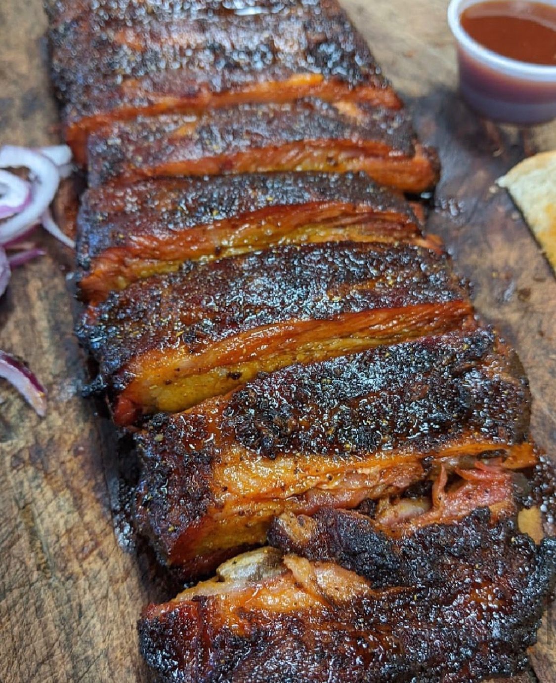 Tex-Ethiopian pork ribs at Smoke N’Ash. 
