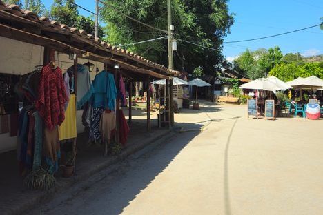 One of the open areas inside the market