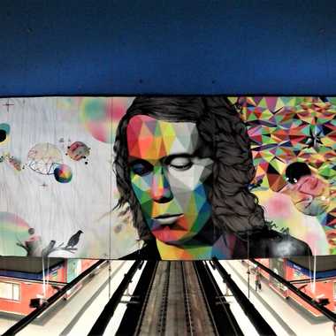 View of the whole mural.