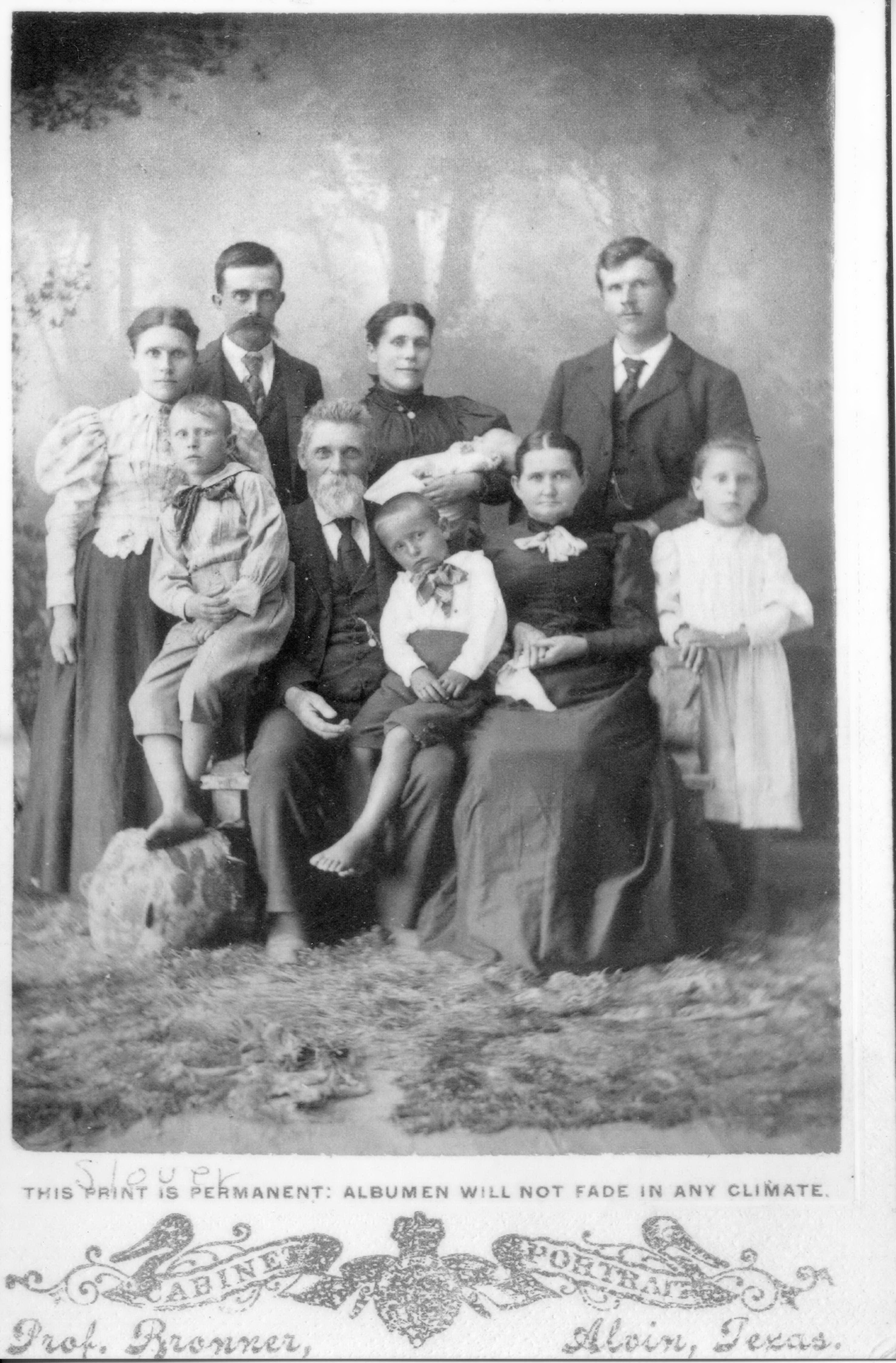 John Slover and his family, in an undated photo.