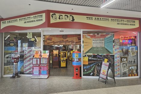 The entrance.