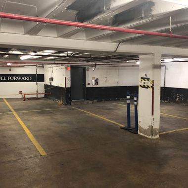 Parking space D32, where the secret meetings between Bob Woodward and Mark “Deep Throat” Felt took place.