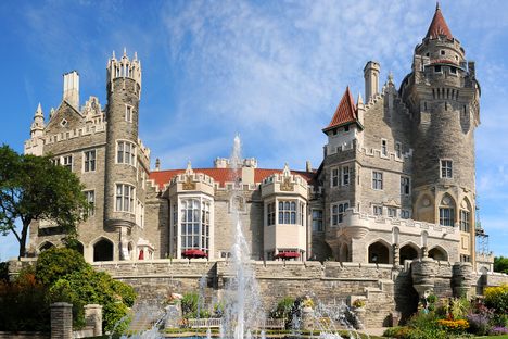 View of Casa Loma from the garden