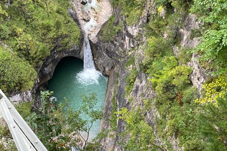 Pöllat Gorge below the Marienbrüke, viewed from the bridge