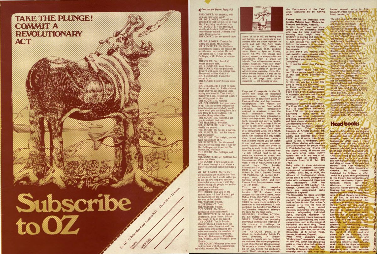The 26th issue of <em>OZ</em>, in which editors encouraged teenagers to come and write for the magazine.