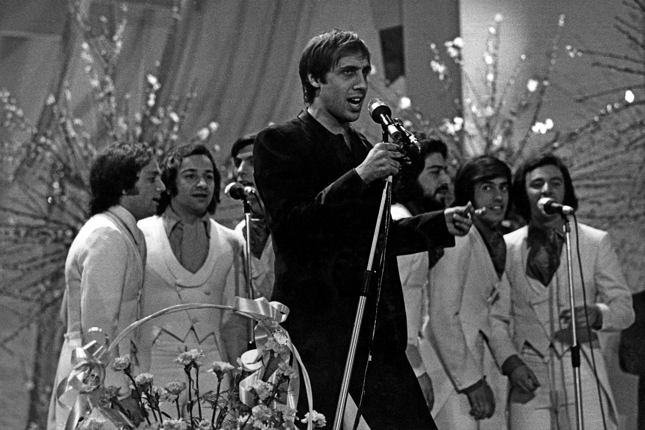 Adriano Celentano performing in 1970.