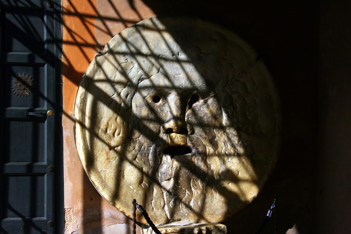 The "Mouth of Truth" is said to have been part of Rome's elaborate sewer system.
