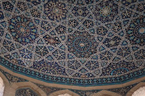 Mosaics in Turabek Khanum Mausoleum