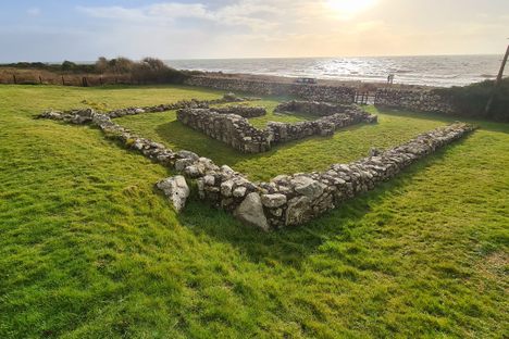 Looking out to sea where pilgrims would have landed.