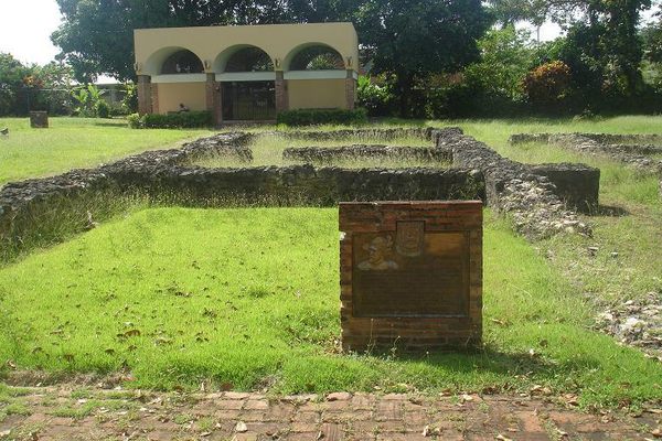 Ruins of Juan Ponce de Leon's residence at Caparra in Puerto Rico.