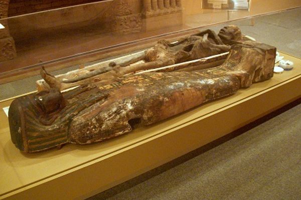 Mummy Pa-Ib at the Barnum Museum