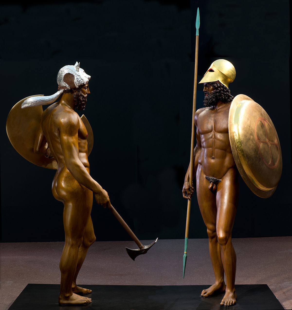 Reconstructions of the Riace Warriors (A and B),
2015-2016.