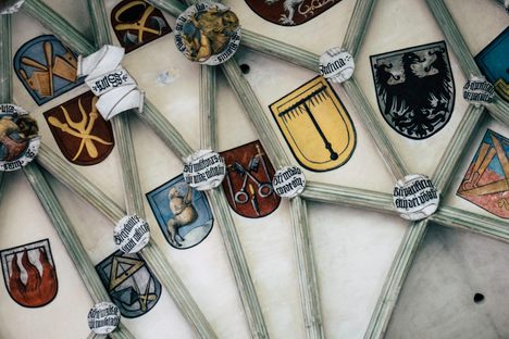 Crests on the ceilings
