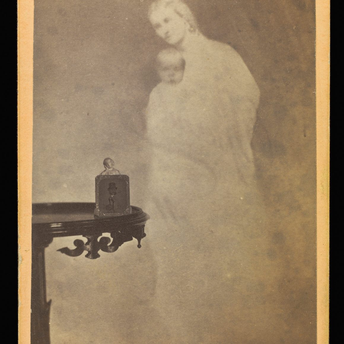 William H. Mumler, Mr. Chapin, Oil Merchant - & His Spirit Wife & Babe Recognized, 1862–1875