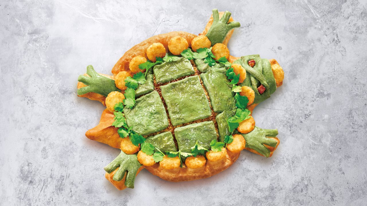 It might look like roadkill, but pies like this one are boosting Pizza Hut's sales in Taiwan.
