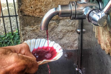 Camino de Santiago Wine Fountain