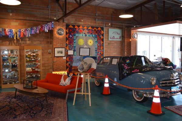 The work of local quilter Brian Clements