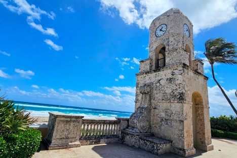Palm Beach's clock tower.