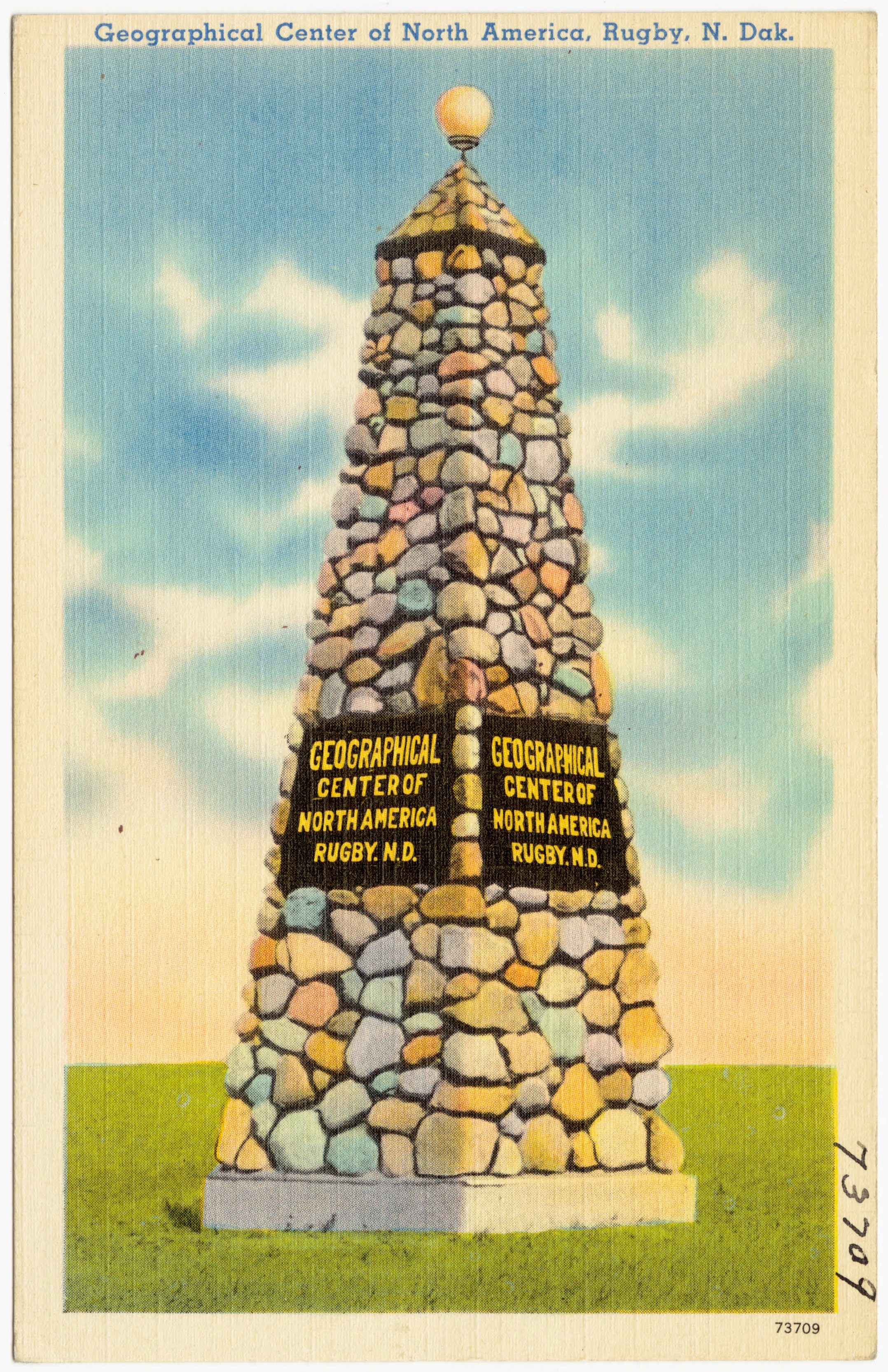 Rugby, North Dakota's monument at the former geographical center of North America.