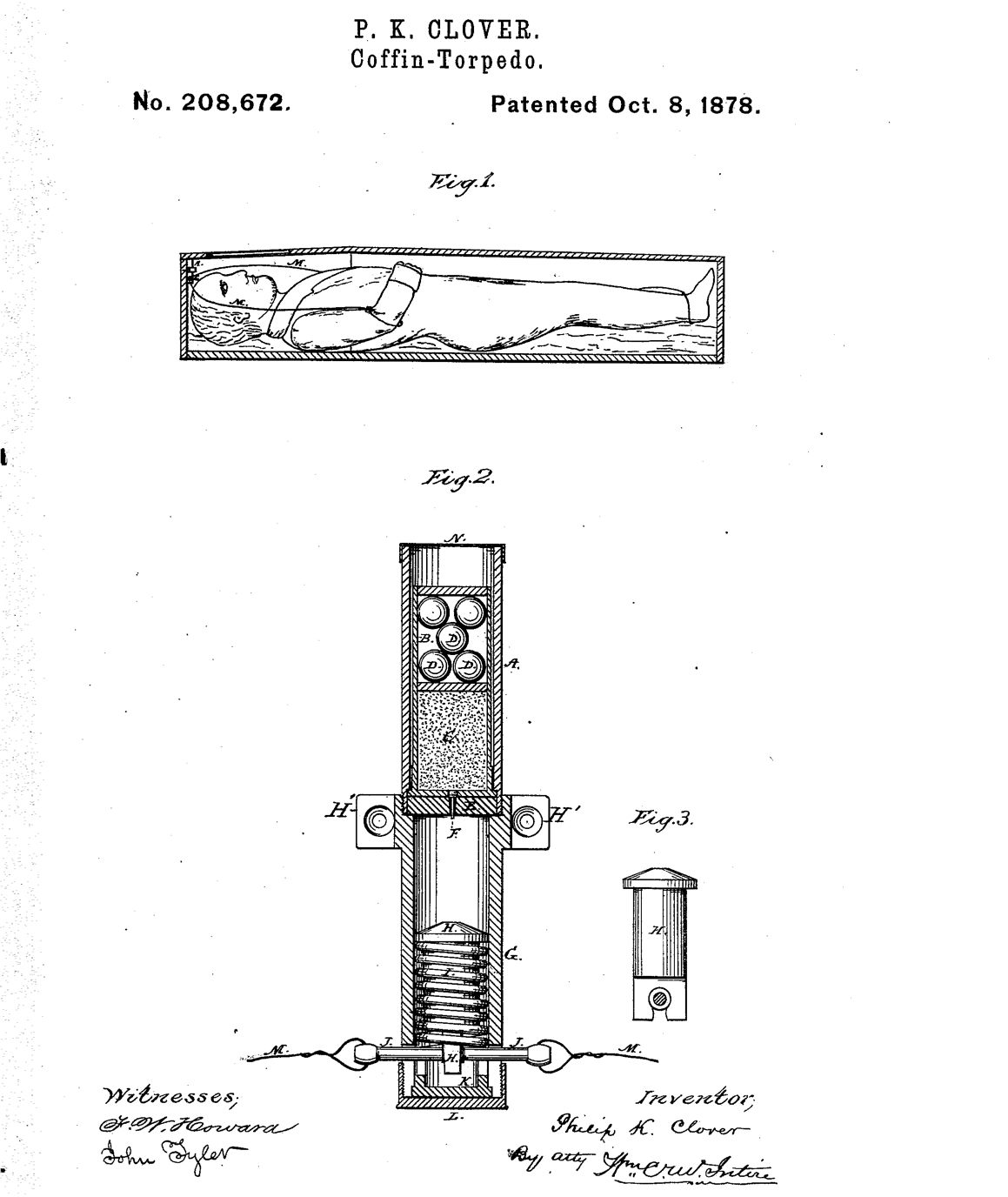 Phillip K. Clover’s U.S. Patent No. 208,672.