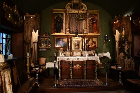Part of the vast collection displayed at the Columbus Chapel and Boal Mansion Museum.  