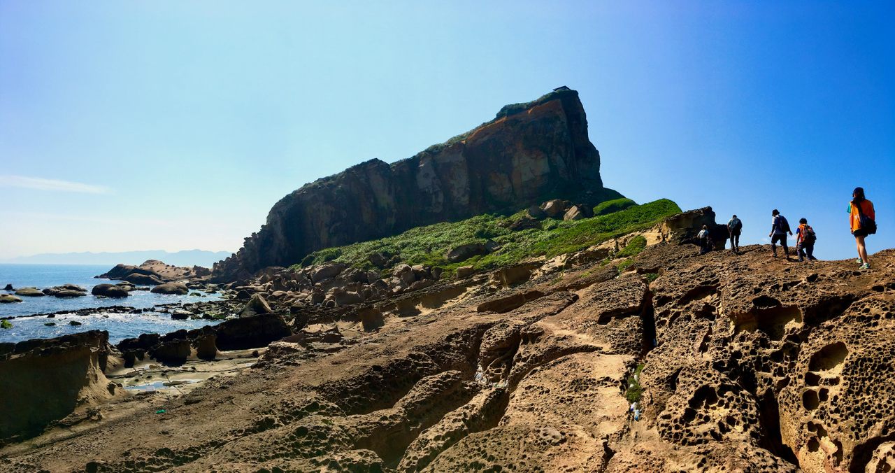 Today, Yehliu Geopark looks out over the water. Millions of years ago, the burrows were underwater lairs.