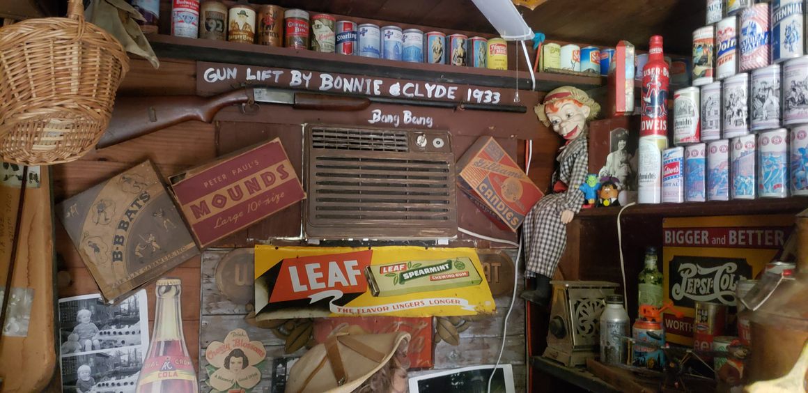 The gun rumored to have been left behind by Bonnie and Clyde.