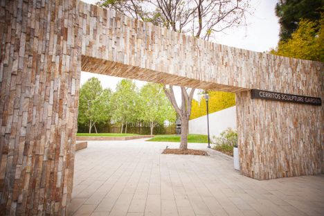 The entrance to the sculpture garden