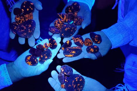These "Yooperlites" would fit right in in a game of laser tag.
